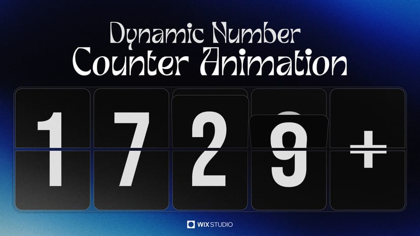 Smart Animated Counters in Wix Studio