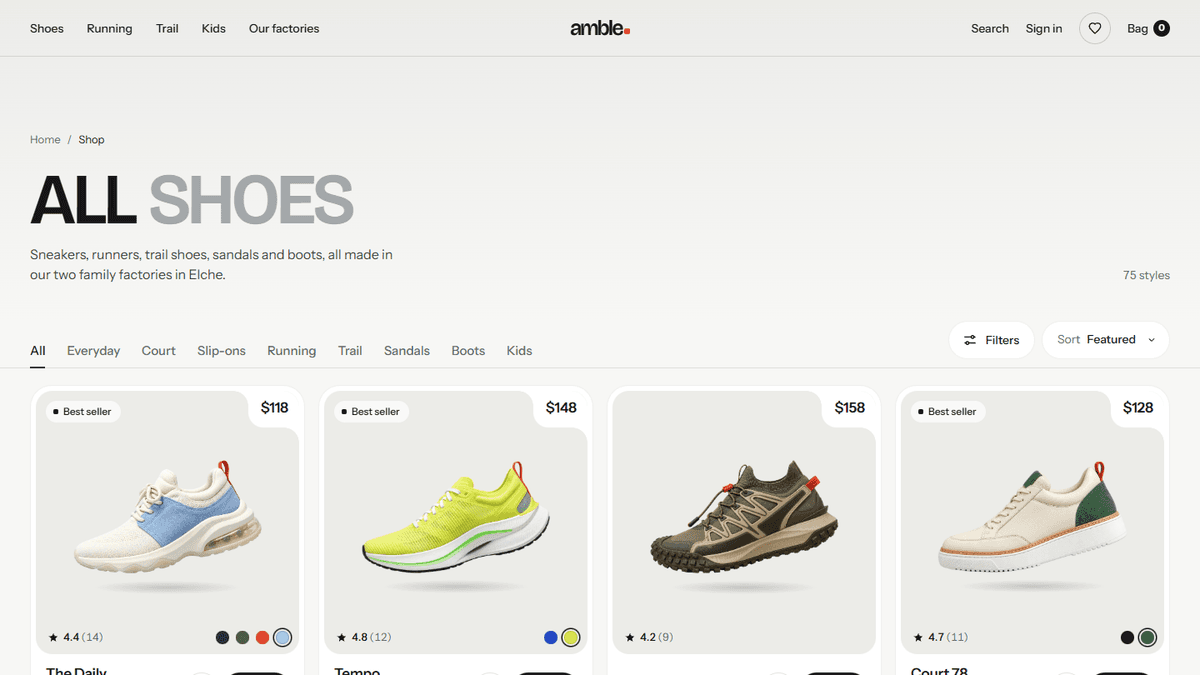 All shoes