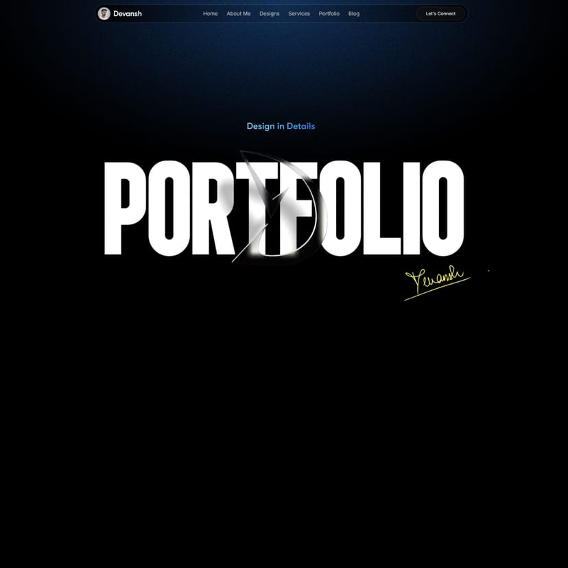 Devansh Portfolio