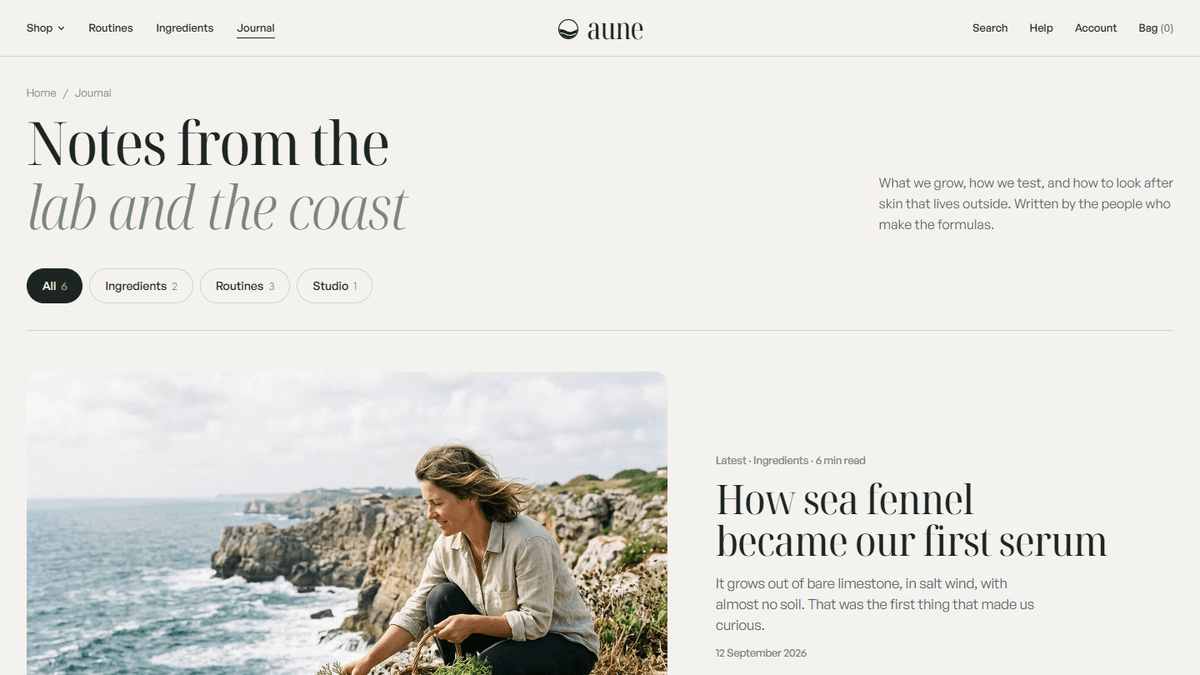 Notes from the lab and the coast