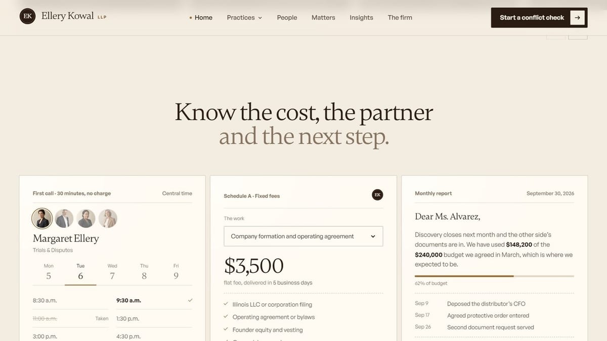 Cost, partner and next step