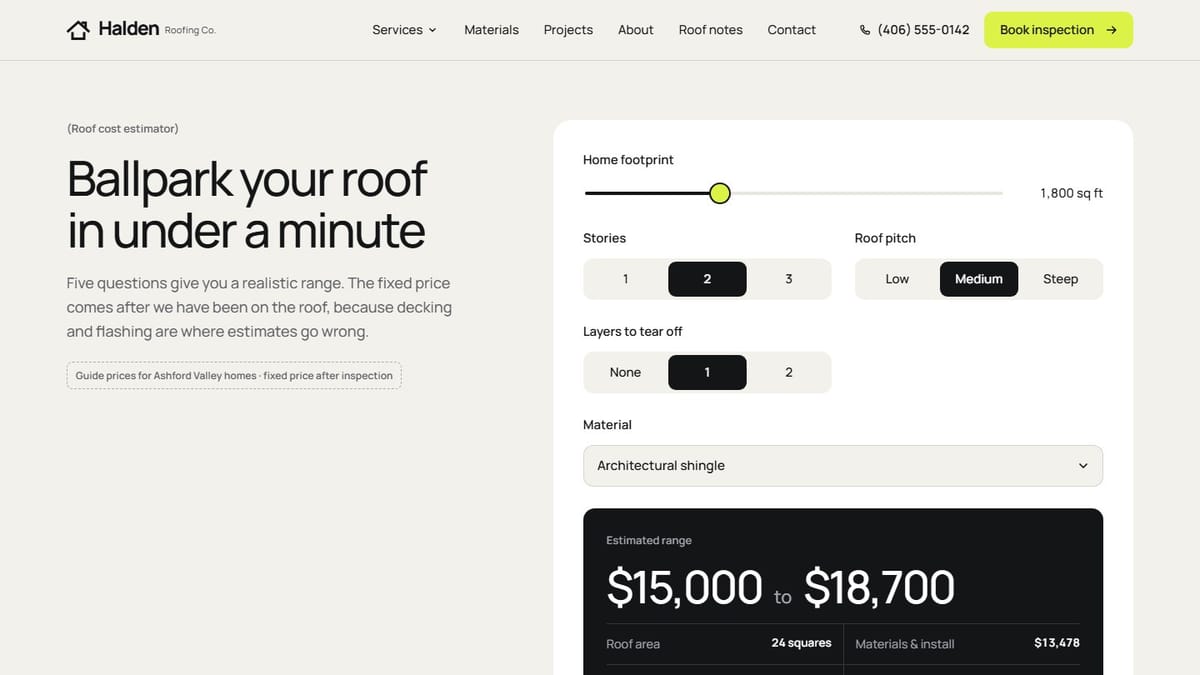 Cost estimator