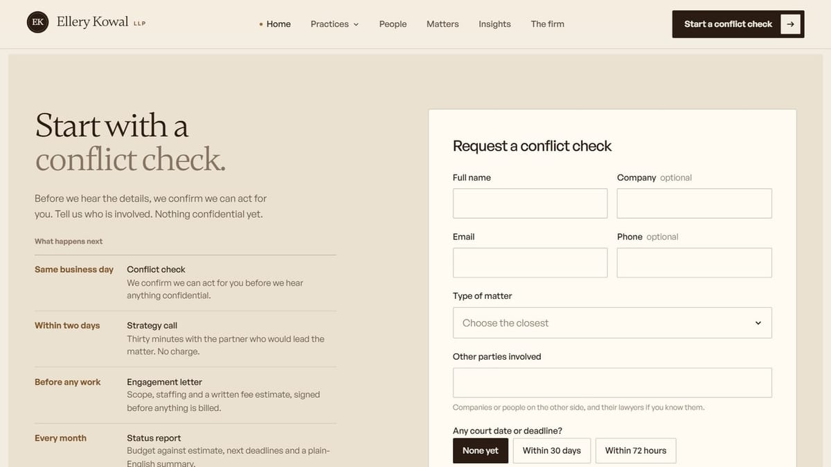 Conflict check