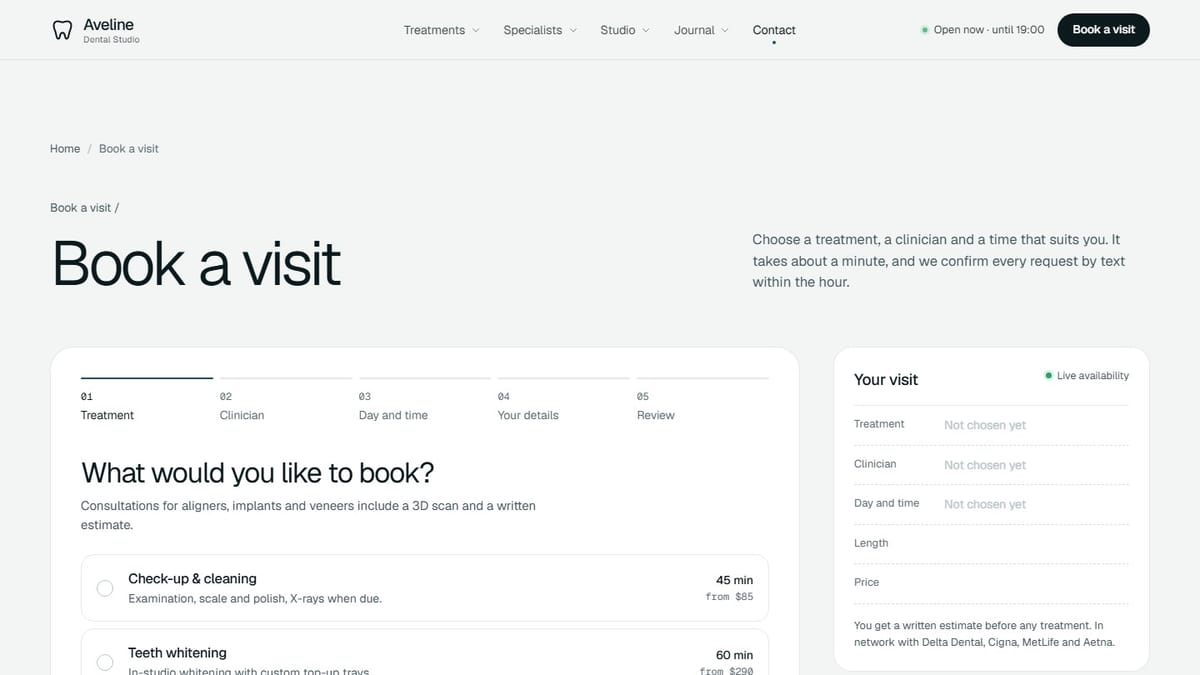 Book a visit