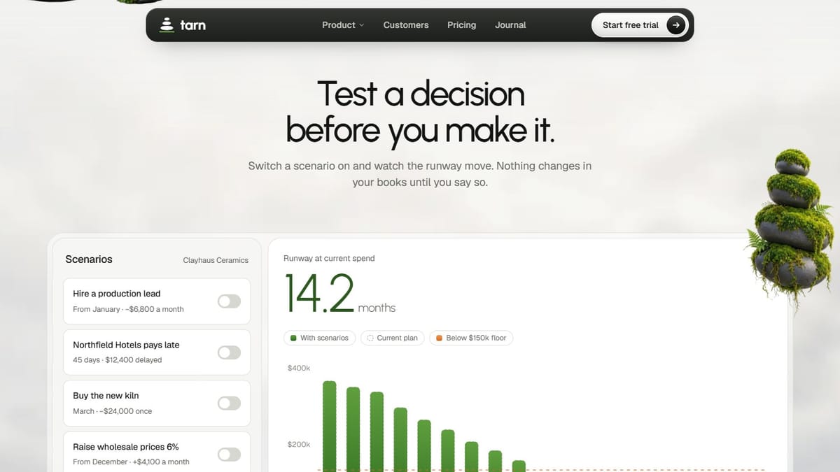 Test a decision first