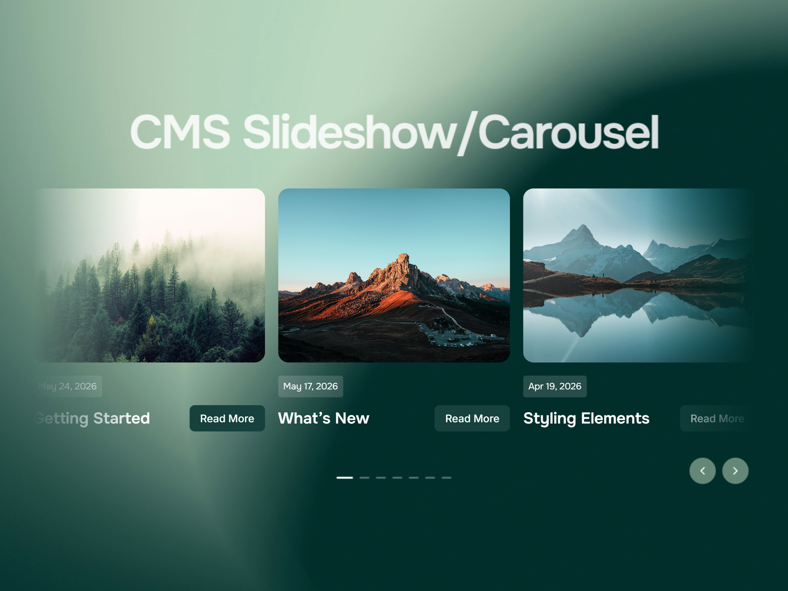 Advanced CMS Slideshow for Framer